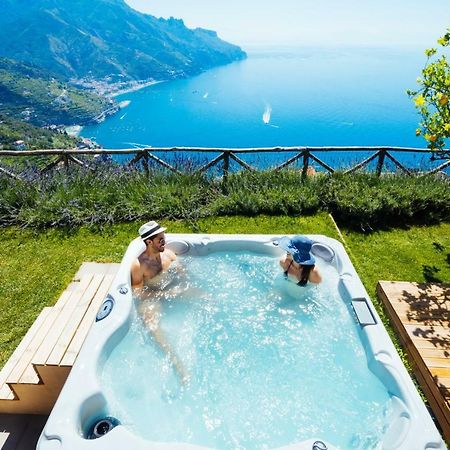 Sea View Villa In Ravello With Lemon Pergola, Gardens And Jacuzzi - Ideal For Elopements Exteriör bild