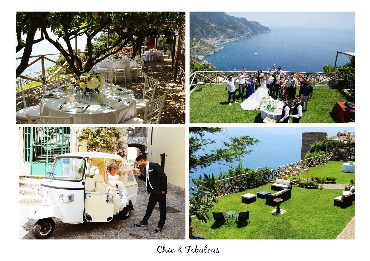 Sea View Villa In Ravello With Lemon Pergola, Gardens And Jacuzzi - Ideal For Elopements Exteriör bild