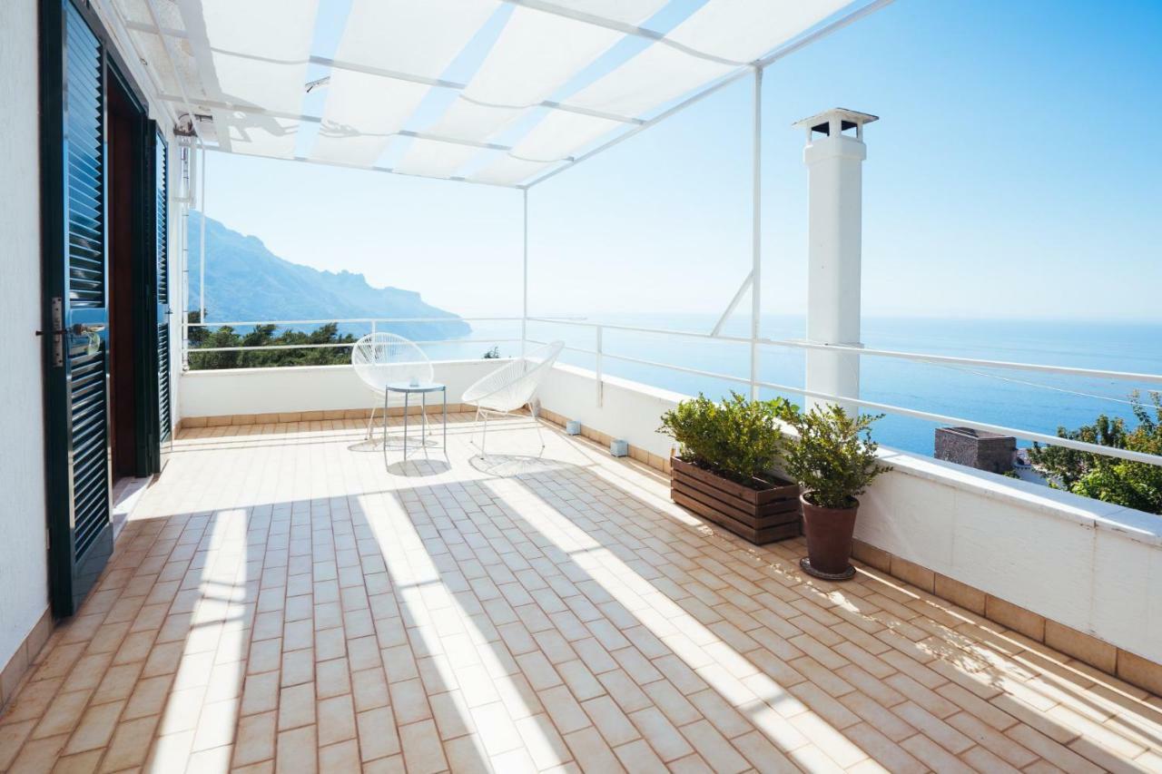 Sea View Villa In Ravello With Lemon Pergola, Gardens And Jacuzzi - Ideal For Elopements Exteriör bild