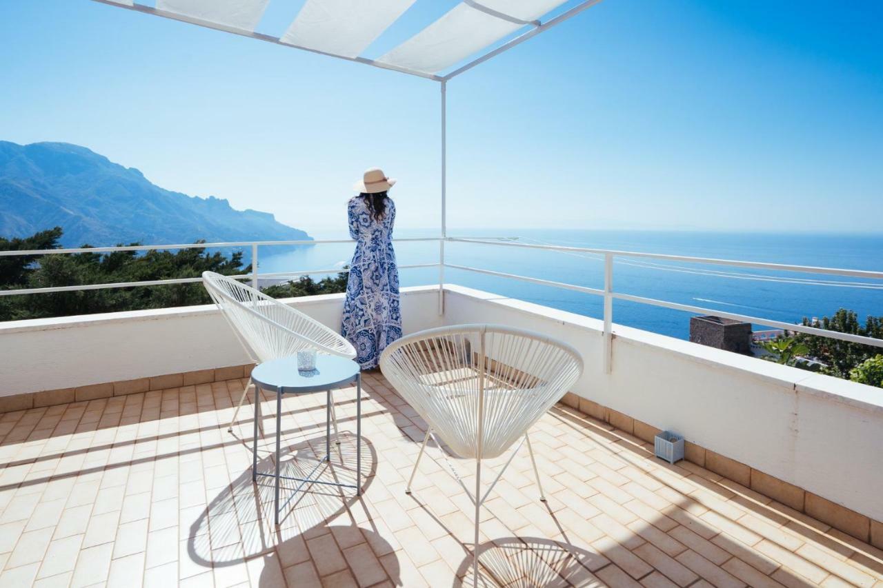 Sea View Villa In Ravello With Lemon Pergola, Gardens And Jacuzzi - Ideal For Elopements Exteriör bild