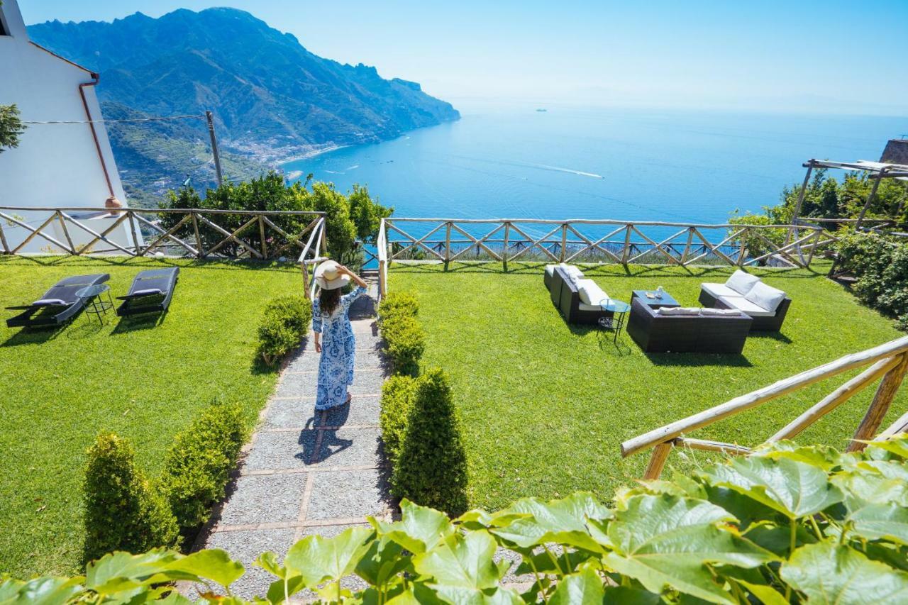 Sea View Villa In Ravello With Lemon Pergola, Gardens And Jacuzzi - Ideal For Elopements Exteriör bild