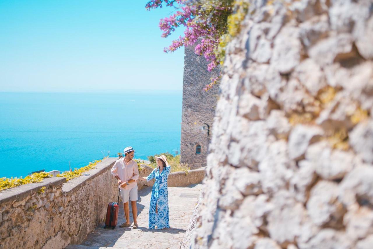 Sea View Villa In Ravello With Lemon Pergola, Gardens And Jacuzzi - Ideal For Elopements Exteriör bild